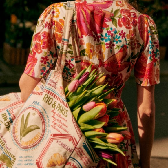 Sezane Dress | Sz 36 | Farm Rio Collab | Never Worn - Picture 5 of 6